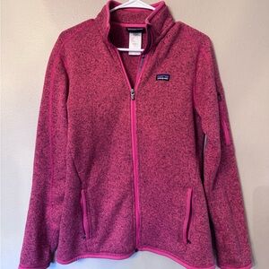 Patagonia Better Sweater Full Zip Women’s Medium Salmon Berry